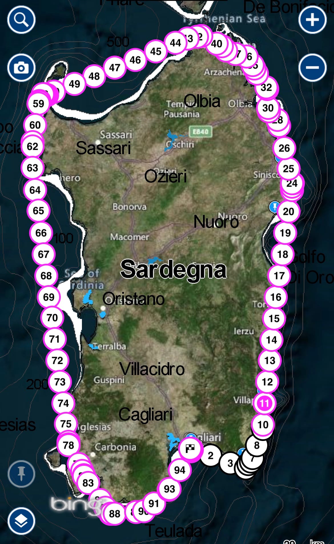 GIRO DI SARDEGNA - LE TAPPE!