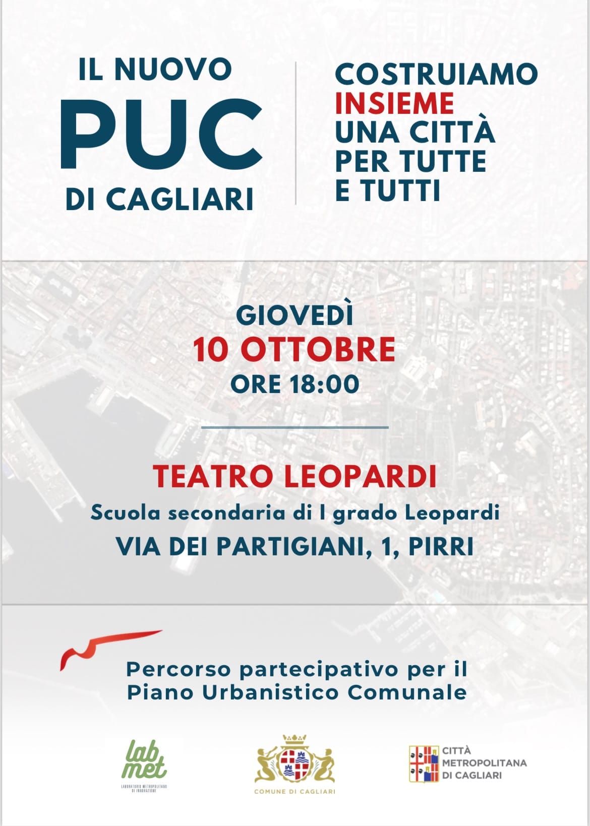 Il nuovo Puc di Cagliari: via al processo partecipativo.