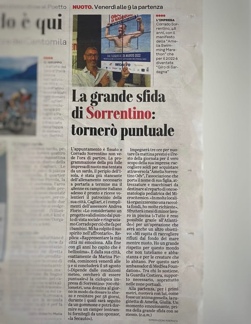 Carlo Alberto Melis per l’Unione Sarda.