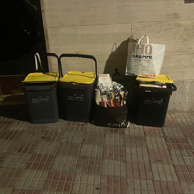 Il menefreghismo di alcuni turisti.