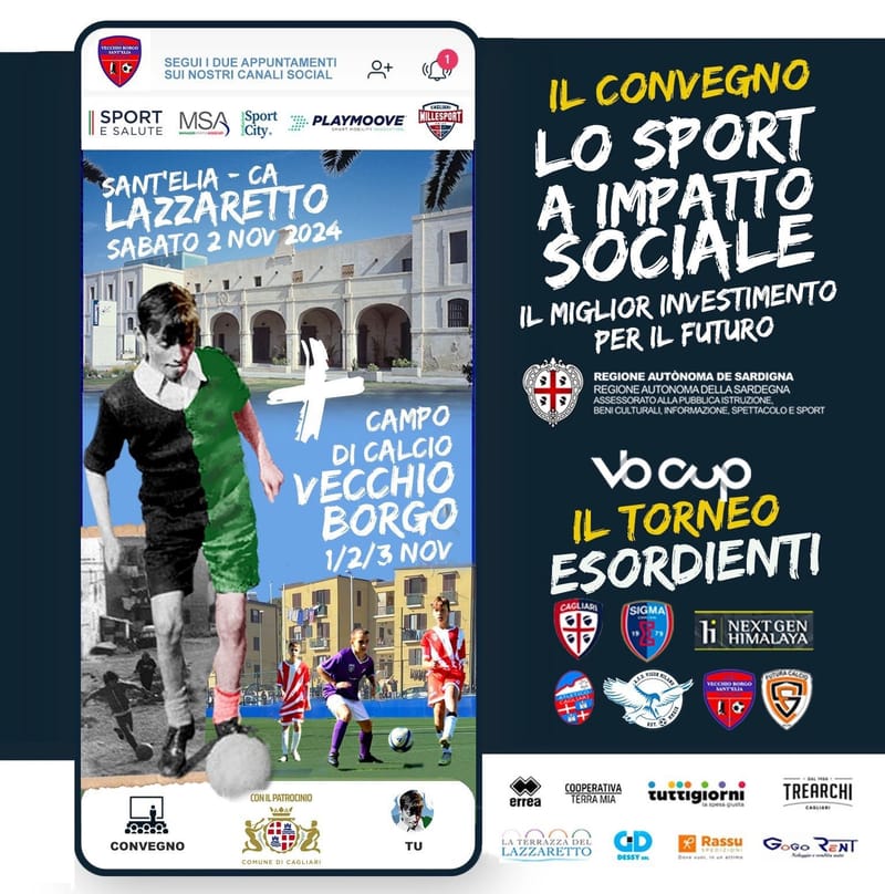 Lo Sport a impatto sociale, convegno al Lazzaretto il 2 Novembre.